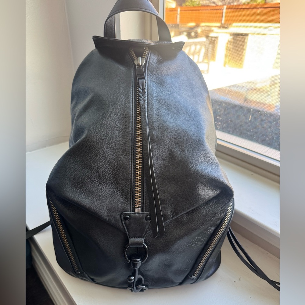 Rebecca Minkoff Julian Black Leather Backpack